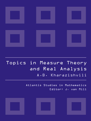 cover image of TOPICS IN MEASURE THEORY AND REAL ANALYSIS